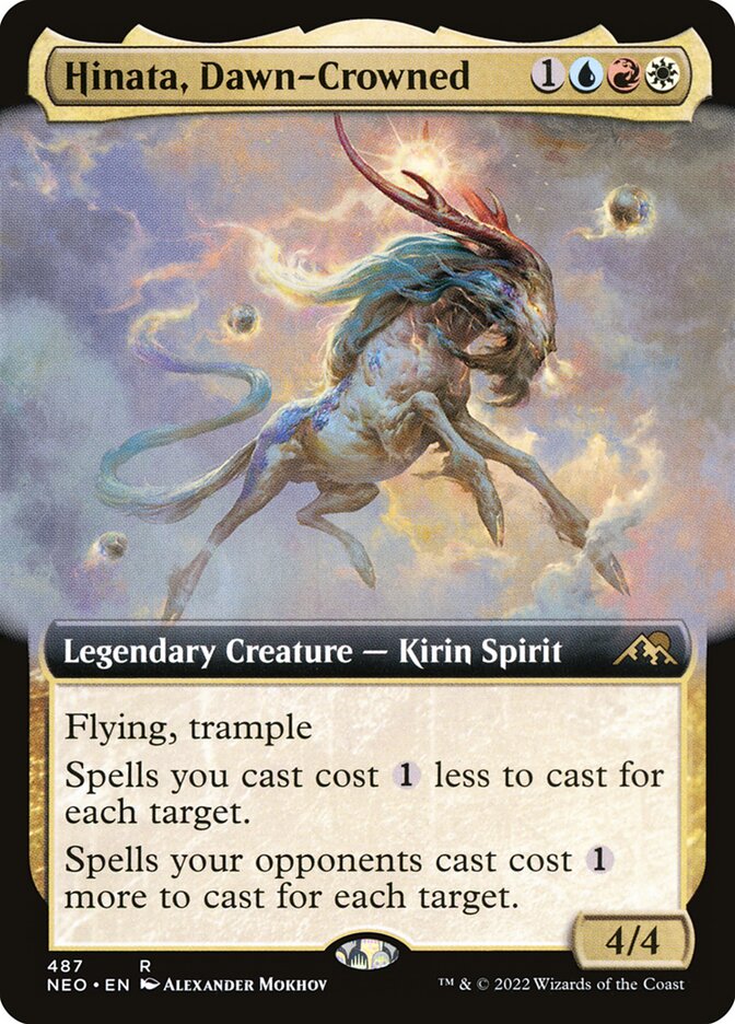 Hinata, Dawn-Crowned - [Foil, Extended Art] Kamigawa: Neon Dynasty (NEO)