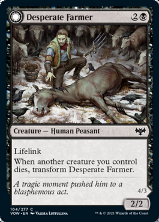 Desperate Farmer // Depraved Harvester - [Foil] Innistrad: Crimson Vow (VOW)