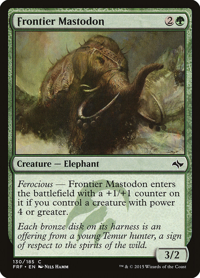 Frontier Mastodon - [Foil] Fate Reforged (FRF)