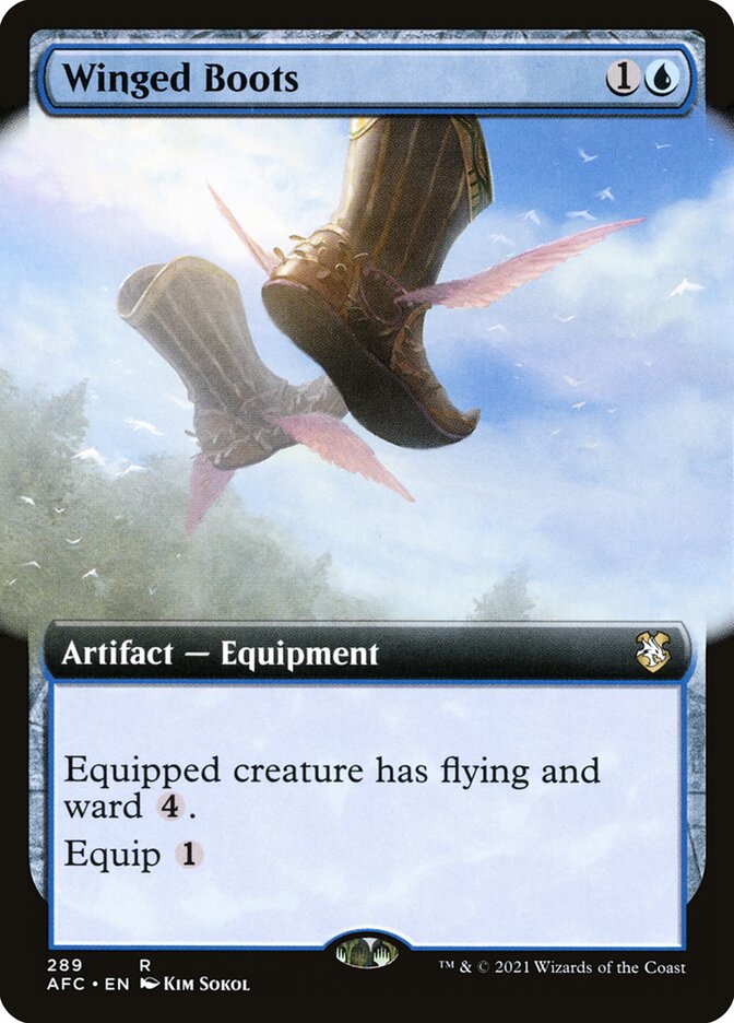 Winged Boots - [Extended Art] Forgotten Realms Commander (AFC)