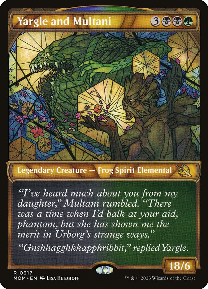 Yargle and Multani - [Foil, Showcase] March of the Machine (MOM)
