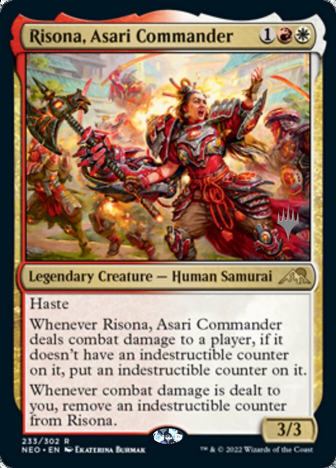 Risona, Asari Commander - [Promo] Kamigawa: Neon Dynasty Promos (PNEO)