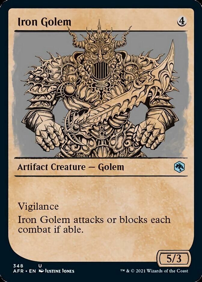Iron Golem - [Foil, Showcase] Adventures in the Forgotten Realms (AFR)