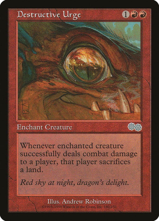 Destructive Urge - [Retro Frame] Urza's Saga (USG)