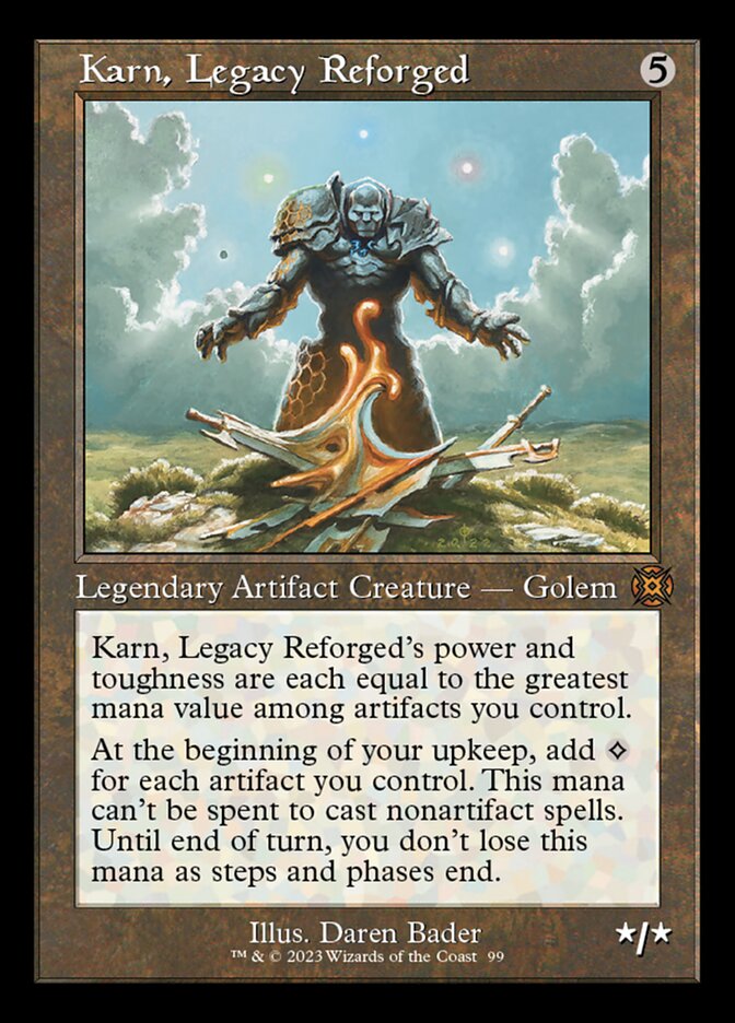 Karn, Legacy Reforged - [Foil, Showcase] March of the Machine: The Aftermath (MAT)