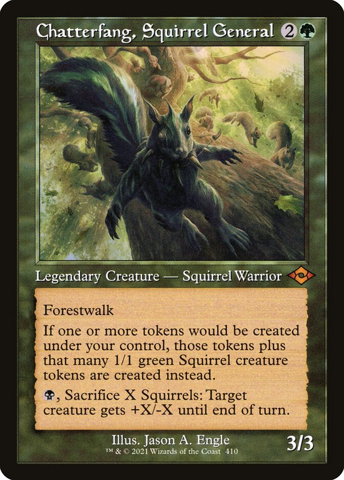 Chatterfang, Squirrel General - [Etched Foil, Retro Frame] Modern Horizons 2 (MH2)