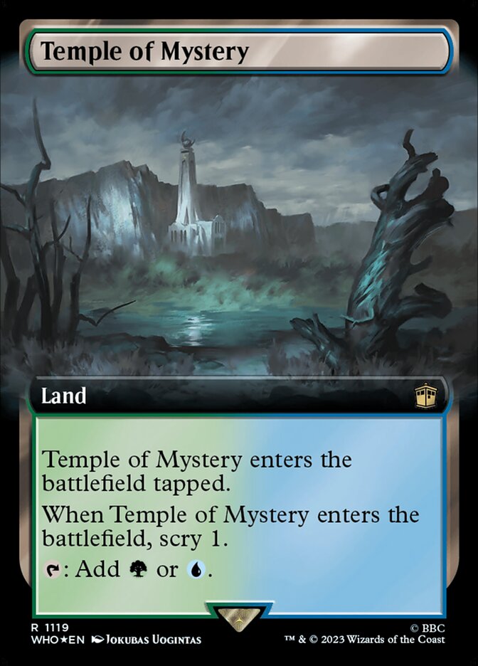 Temple of Mystery - [Surge Foil, Extended Art] Doctor Who (WHO)