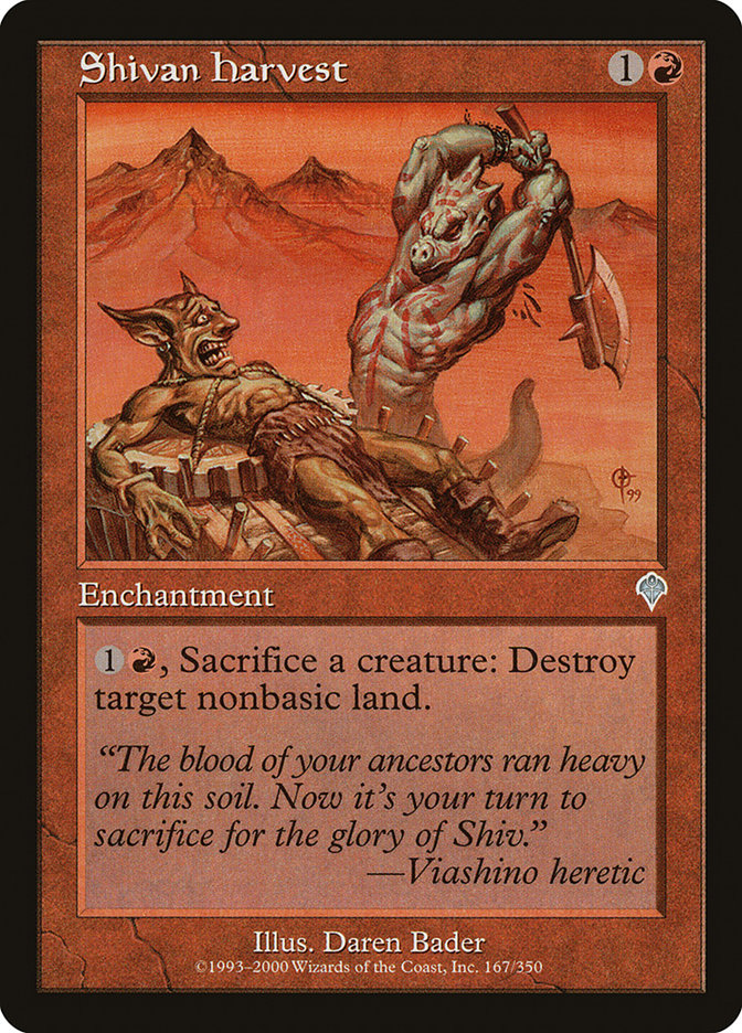 Shivan Harvest - [Foil, Retro Frame] Invasion (INV)