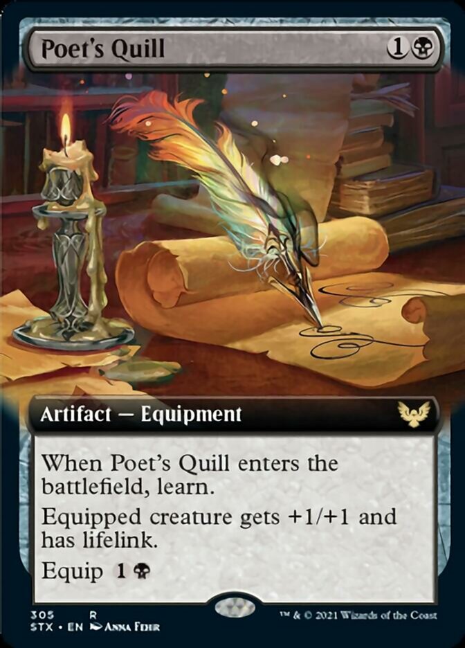 Poet's Quill - [Foil, Extended Art] Strixhaven: School of Mages (STX)