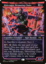 Hidetsugu, Devouring Chaos - [Foil, Showcase] Kamigawa: Neon Dynasty (NEO)