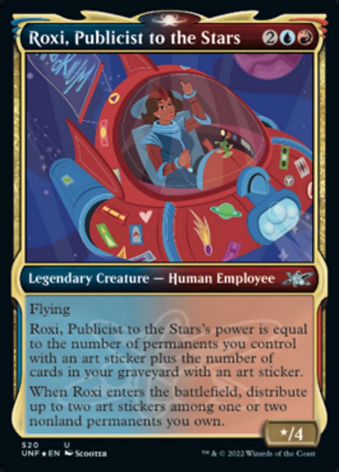 Roxi, Publicist to the Stars - [Galaxy Foil, Showcase] Unfinity (UNF)