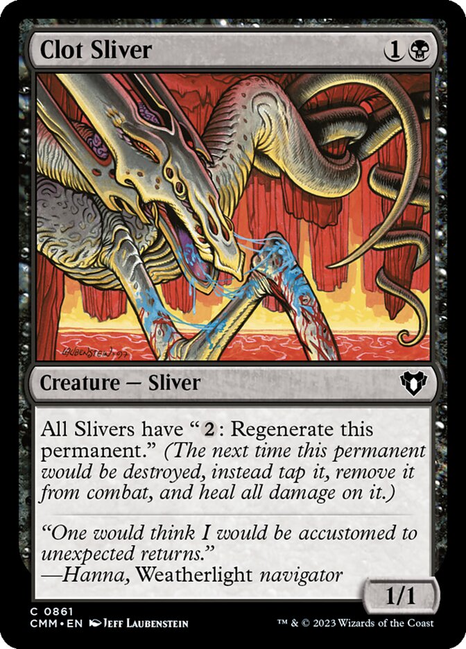 Clot Sliver - [Foil] Commander Masters (CMM)