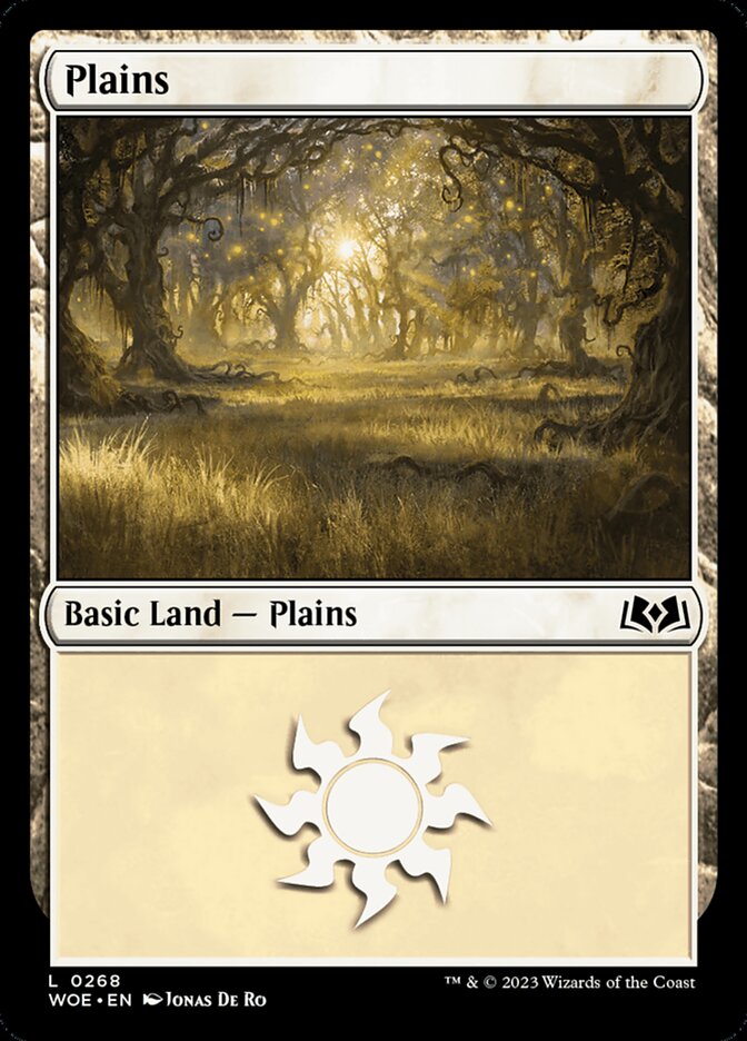 Plains (268) - [Foil] Wilds of Eldraine (WOE)