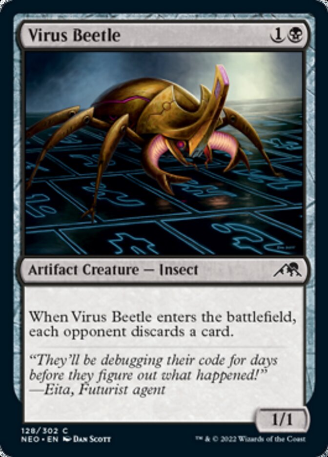 Virus Beetle - [Foil] Kamigawa: Neon Dynasty (NEO)