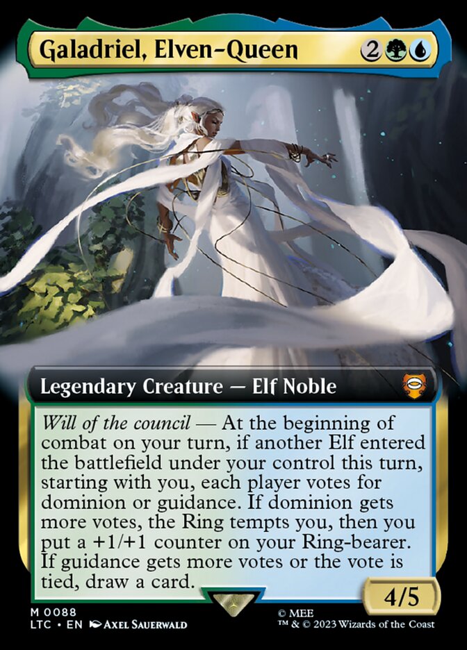 Galadriel, Elven-Queen - [Foil, Extended Art] Tales of Middle-earth Commander (LTC)