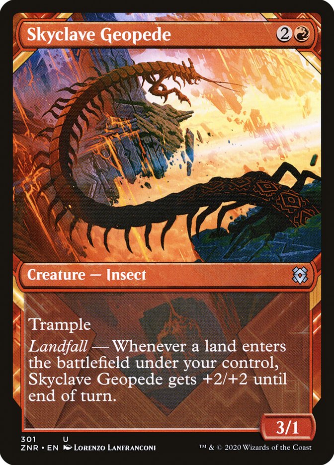 Skyclave Geopede - [Foil, Showcase] Zendikar Rising (ZNR)