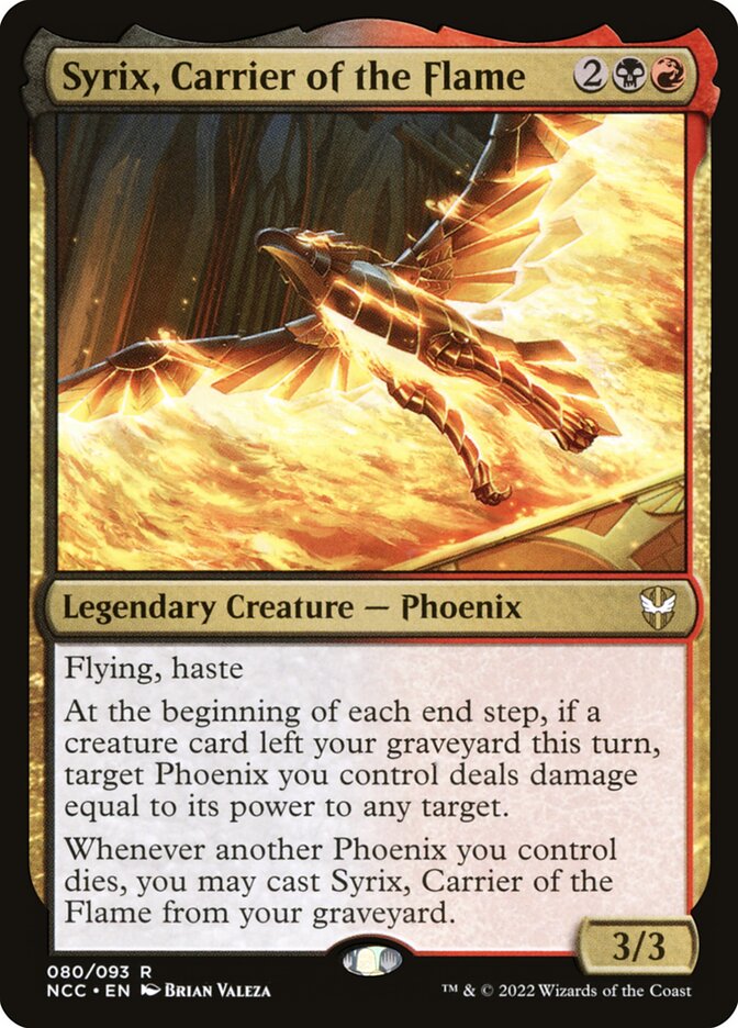 Syrix, Carrier of the Flame - [Foil] New Capenna Commander (NCC)