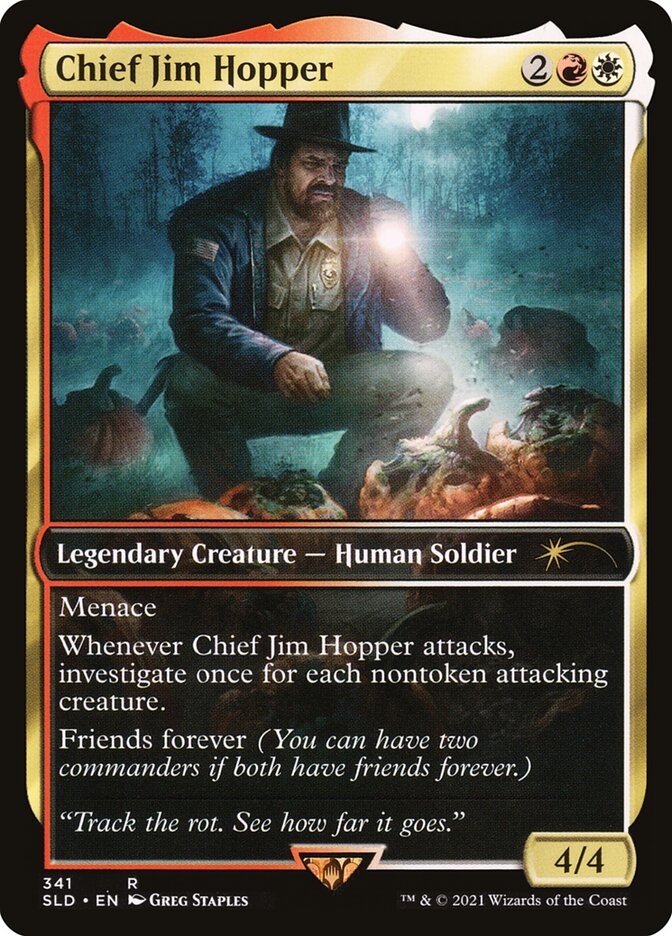 Chief Jim Hopper - Sophina, Spearsage Deserter - [Borderless] Secret Lair Drop (SLD)