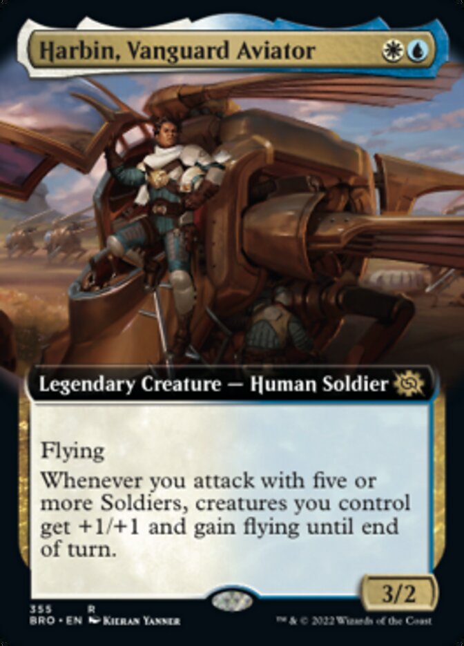 Harbin, Vanguard Aviator - [Foil, Extended Art] The Brothers' War (BRO)