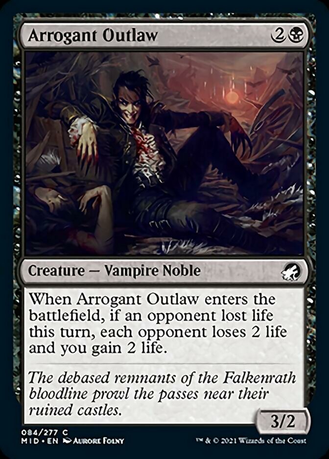 Arrogant Outlaw - [Foil] Innistrad: Midnight Hunt (MID)