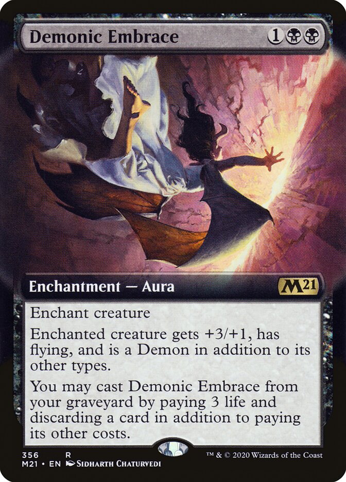 Demonic Embrace - [Extended Art] Core Set 2021 (M21)