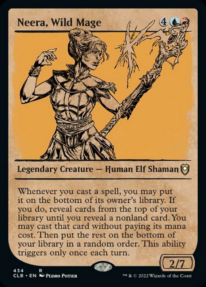 Neera, Wild Mage - [Foil, Showcase] Commander Legends: Battle for Baldur's Gate (CLB)