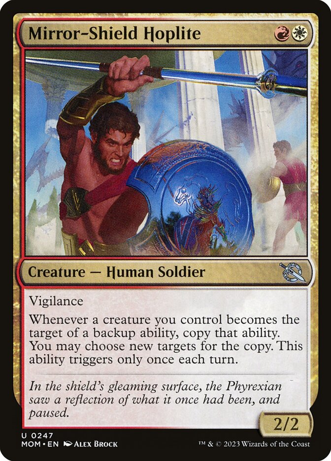 Mirror-Shield Hoplite - [Foil] March of the Machine (MOM)