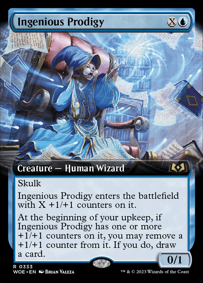 Ingenious Prodigy - [Foil, Extended Art] Wilds of Eldraine (WOE)