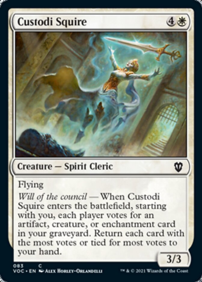Custodi Squire - [Foil] Crimson Vow Commander (VOC)