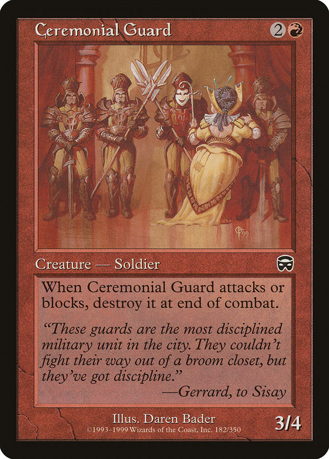 Ceremonial Guard - [Foil] Mercadian Masques (MMQ)
