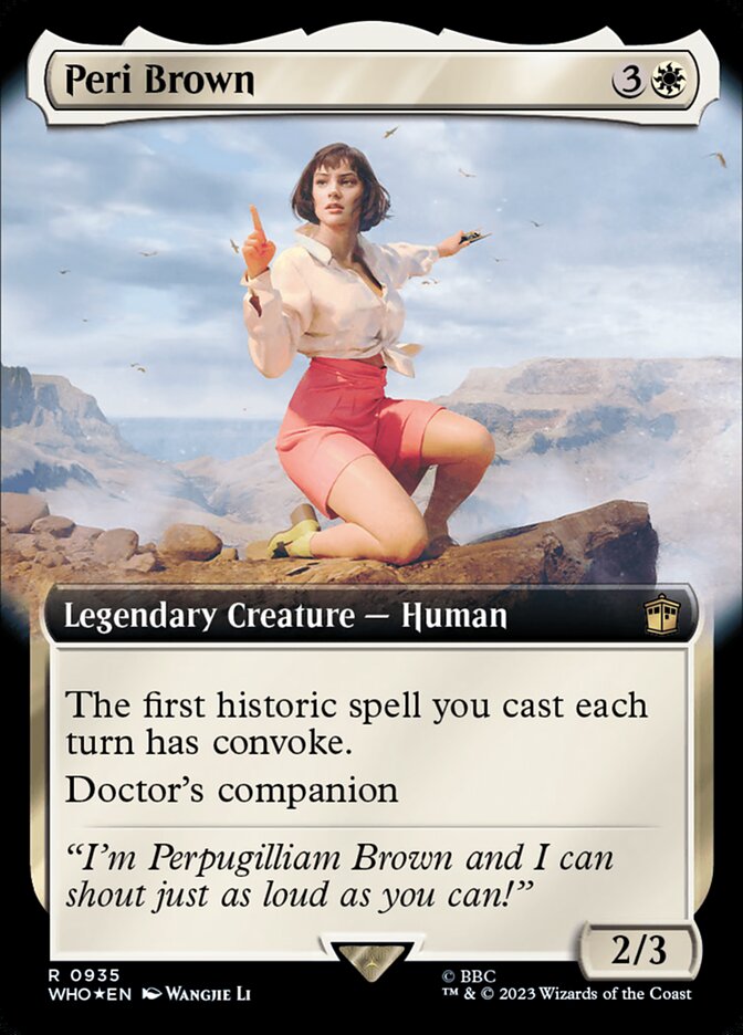 Peri Brown - [Surge Foil, Extended Art] Doctor Who (WHO)