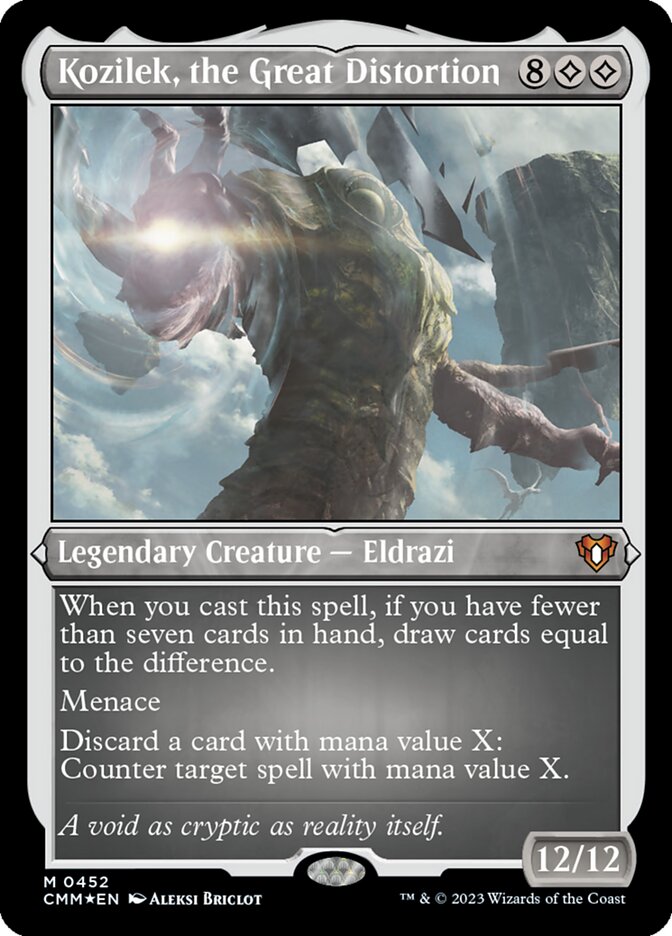 Kozilek, the Great Distortion - [Etched Foil] Commander Masters (CMM)