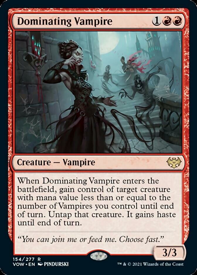 Dominating Vampire - [Foil] Innistrad: Crimson Vow (VOW)