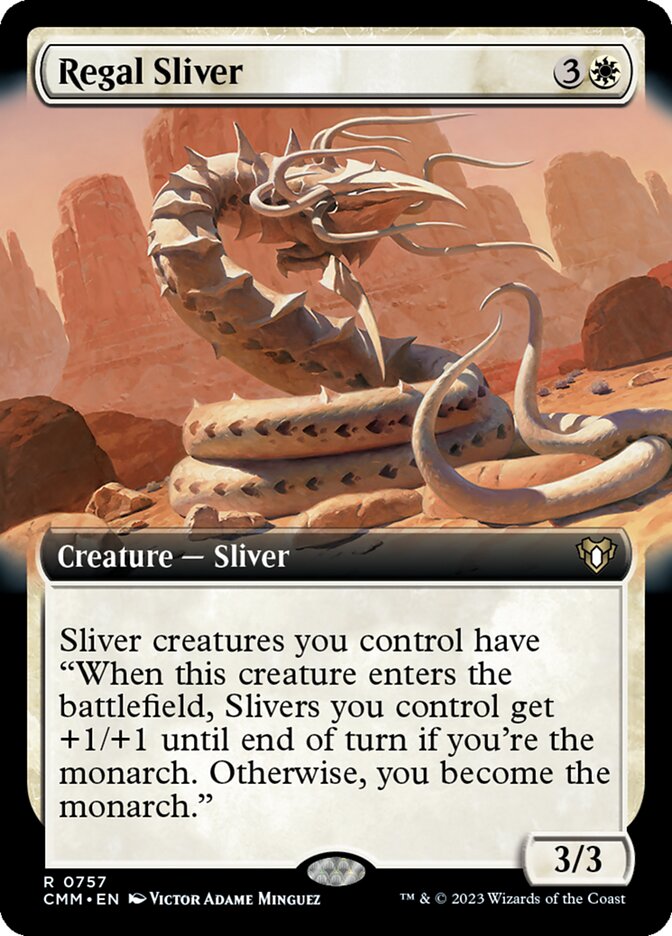 Regal Sliver - [Extended Art] Commander Masters (CMM)