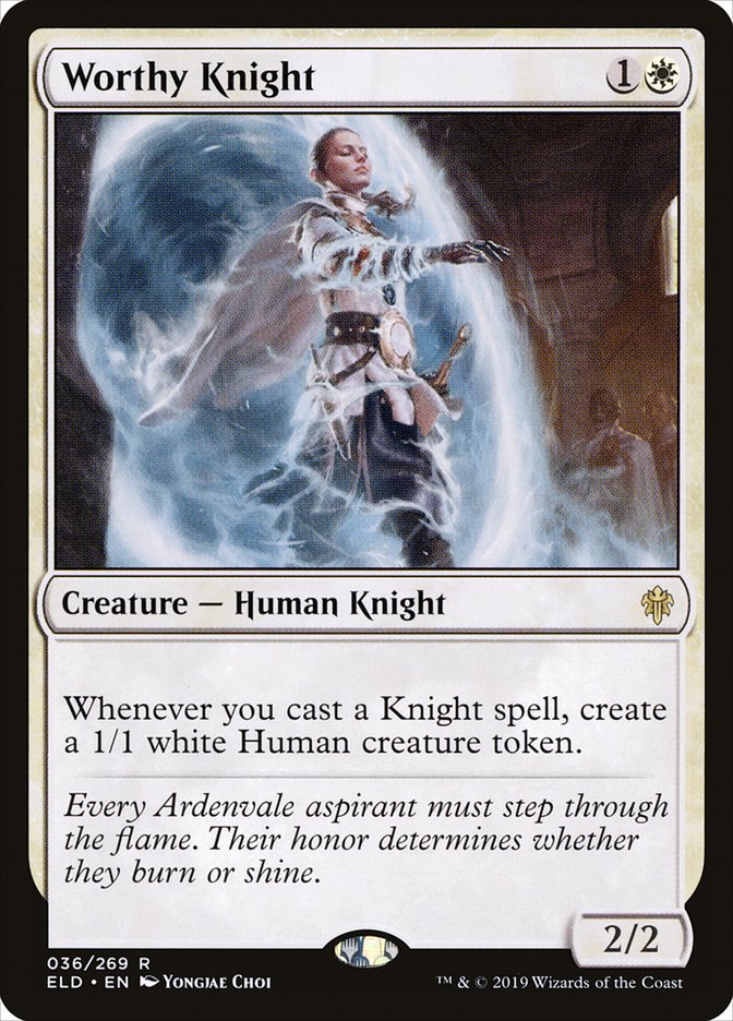 Worthy Knight - [Foil] Throne of Eldraine (ELD)