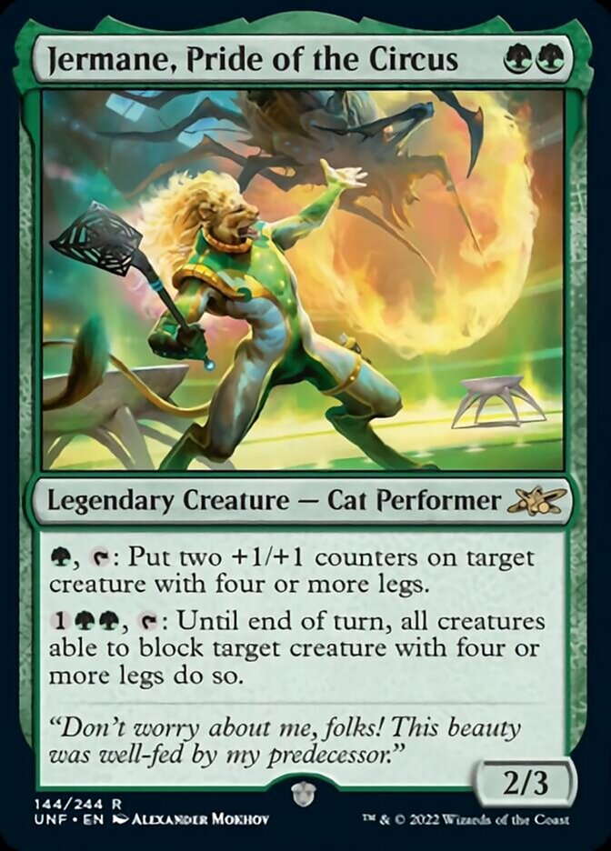 Jermane, Pride of the Circus - Unfinity (UNF)