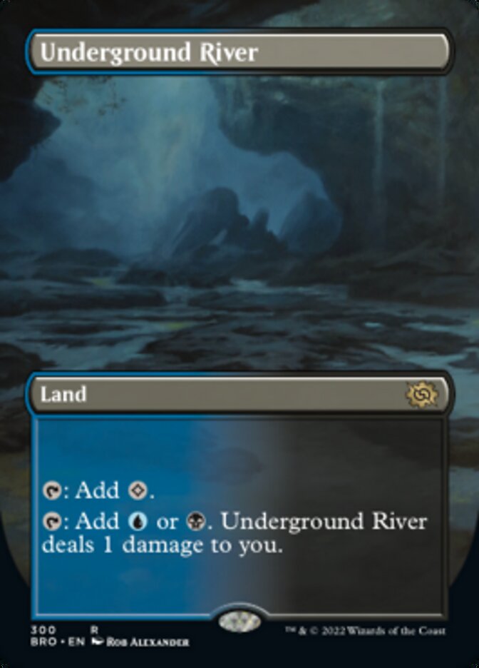 Underground River - [Foil, Borderless] The Brothers' War (BRO)