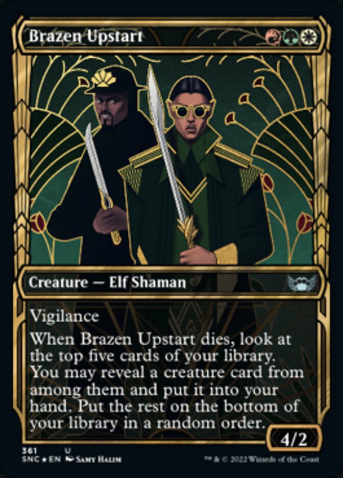 Brazen Upstart - [Gilded Foil, Showcase] Streets of New Capenna (SNC)