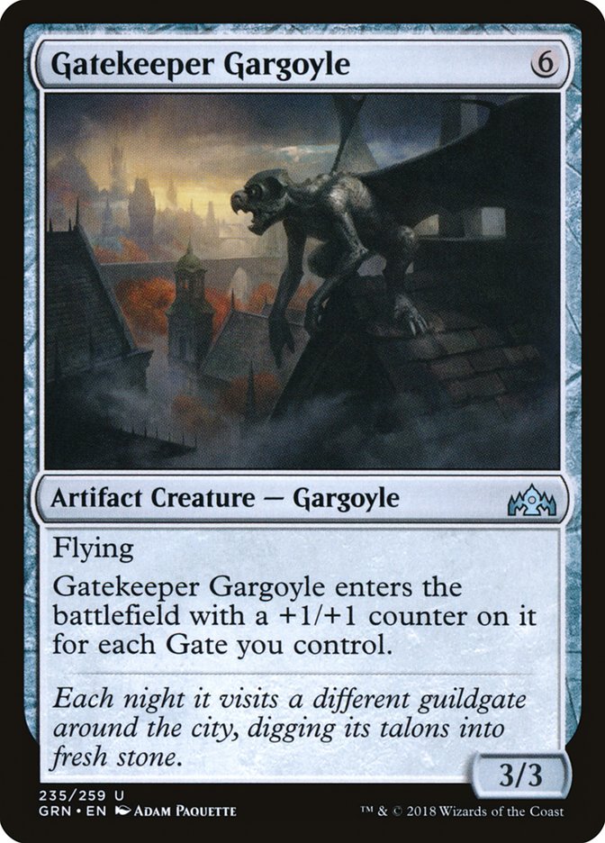 Gatekeeper Gargoyle - [Foil] Guilds of Ravnica (GRN)