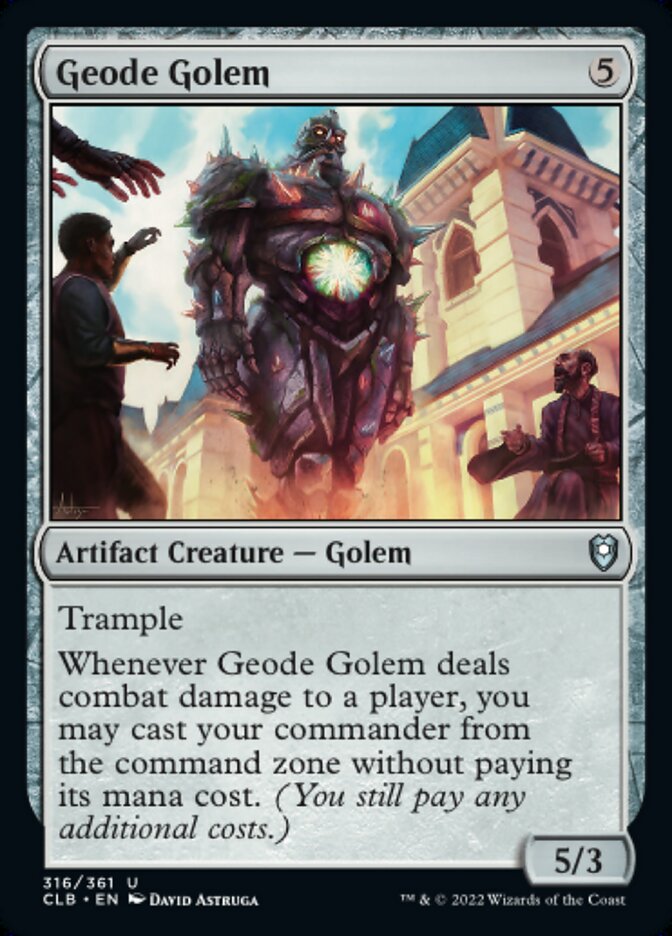 Geode Golem - [Foil] Commander Legends: Battle for Baldur's Gate (CLB)