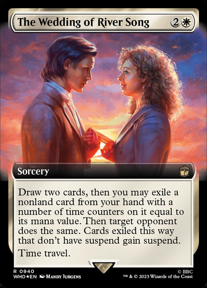 The Wedding of River Song - [Surge Foil, Extended Art] Doctor Who (WHO)