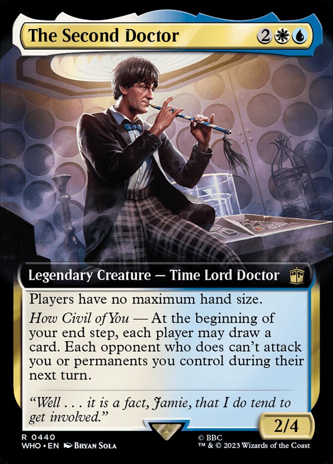 The Second Doctor - [Foil, Extended Art] Doctor Who (WHO)