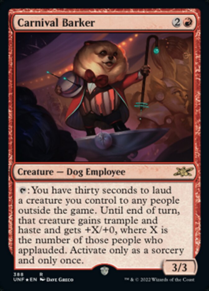 Carnival Barker - [Galaxy Foil] Unfinity (UNF)