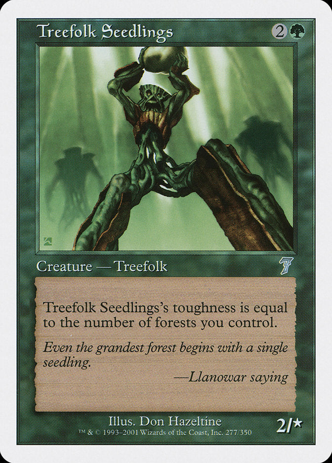 Treefolk Seedlings - [Foil] Seventh Edition (7ED)