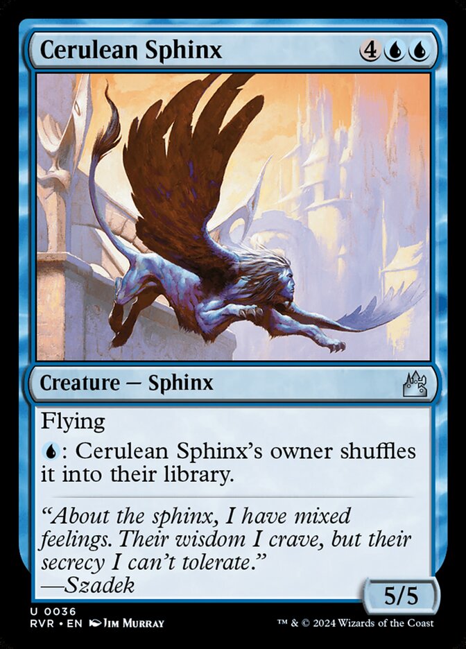 Cerulean Sphinx - [Foil] Ravnica Remastered (RVR)