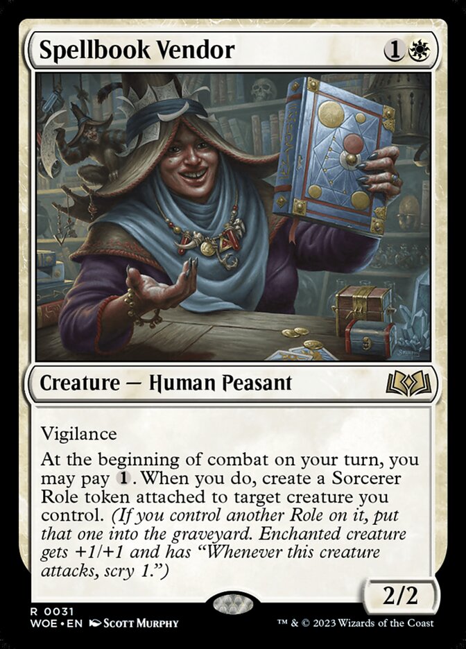 Spellbook Vendor - [Foil] Wilds of Eldraine (WOE)