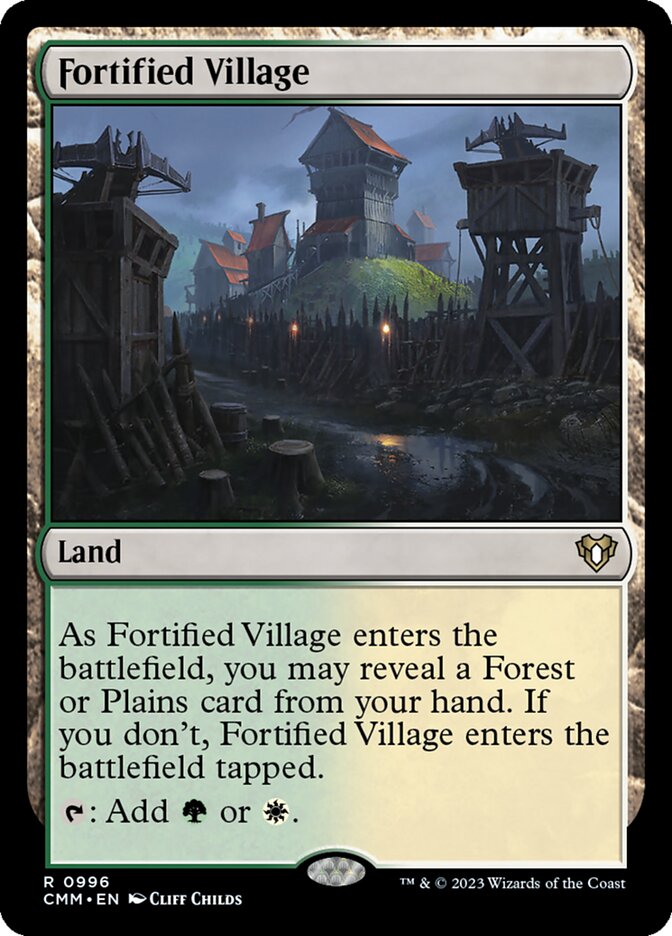 Fortified Village - [Foil] Commander Masters (CMM)