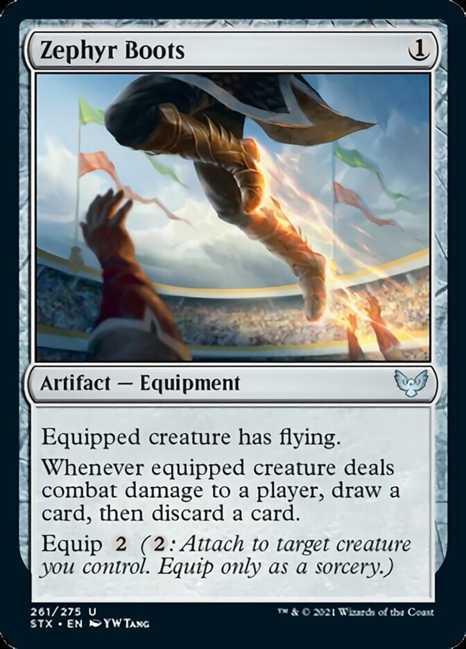 Zephyr Boots - [Foil] Strixhaven: School of Mages (STX)