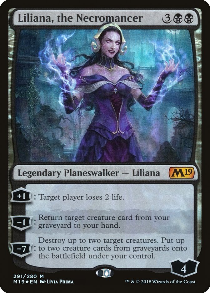 Liliana, the Necromancer - [Foil] Core Set 2019 (M19)