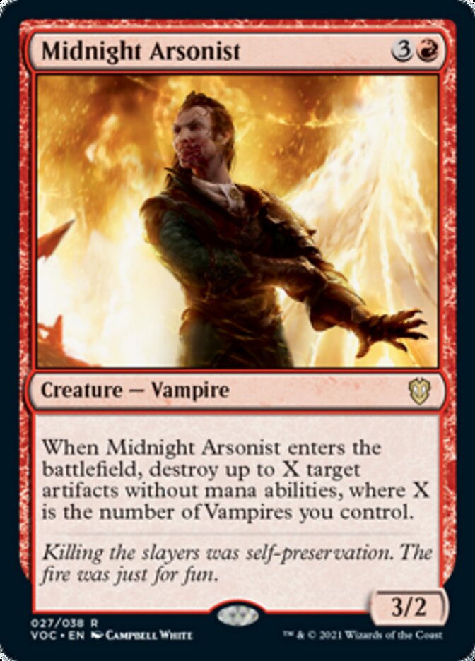 Midnight Arsonist - [Foil] Crimson Vow Commander (VOC)